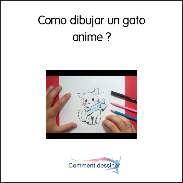 Como dibujar un gato anime